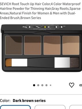 Dark Brown Root Touch-Up Powder Palette